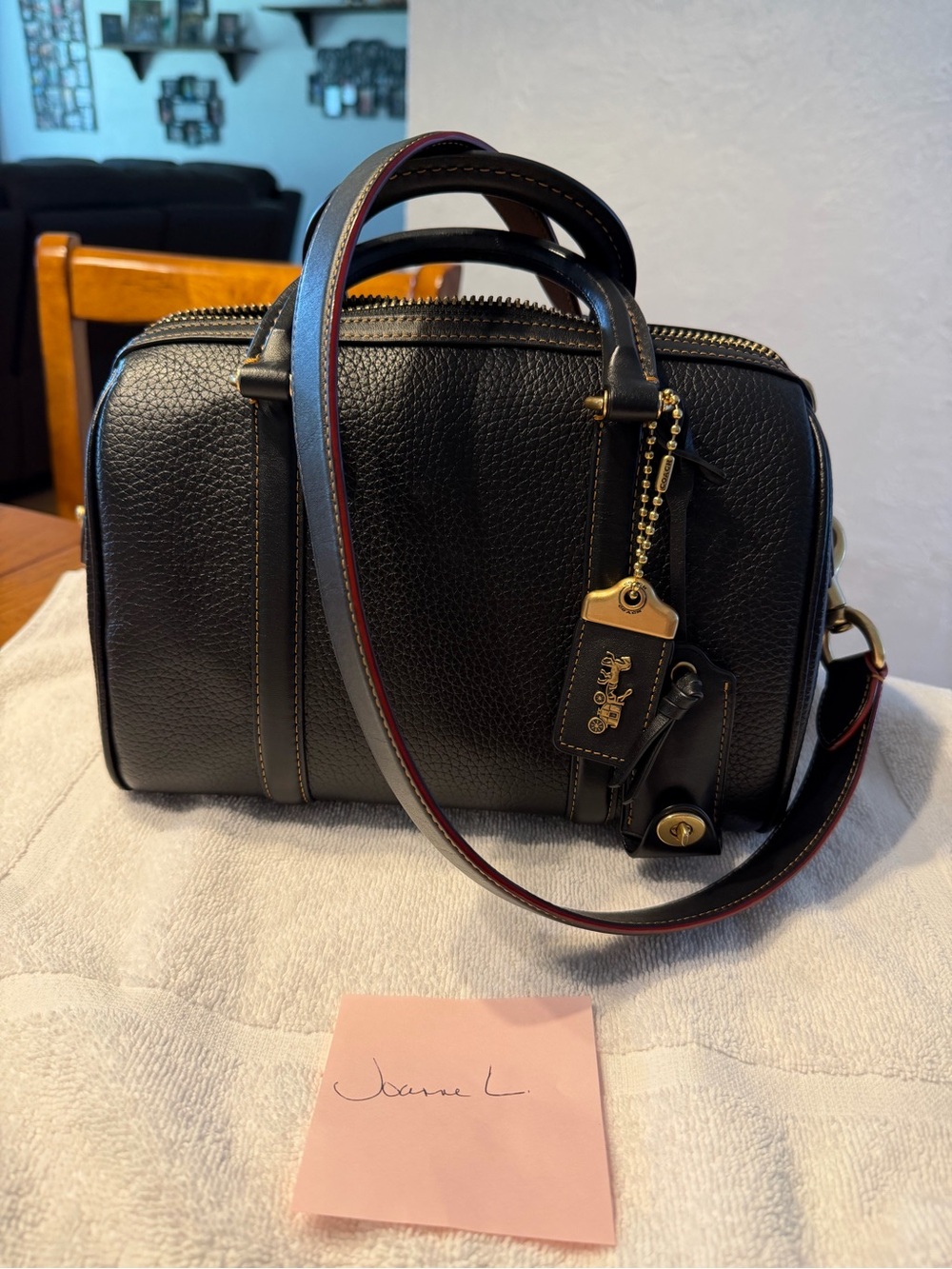 Coach black Ruby 25 satchel